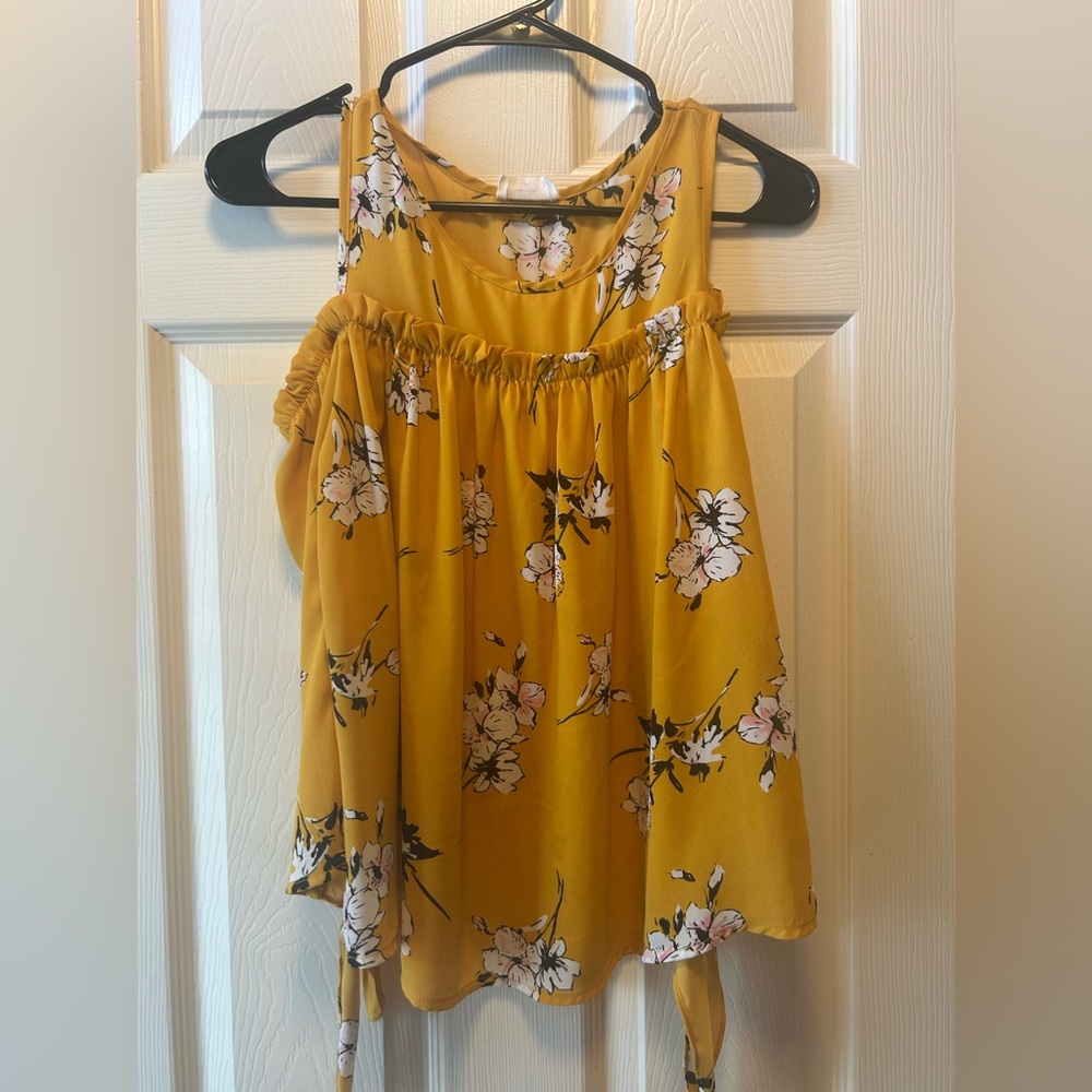 ✨Sienna Sky Mustard Floral Blouse